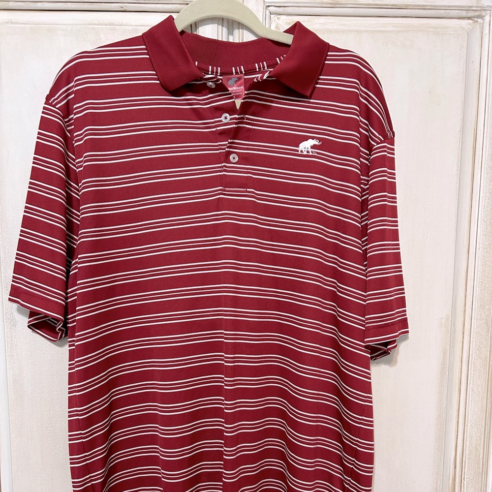Alabama Short Sleeve Tusk Wear Collection Polo Shirt large